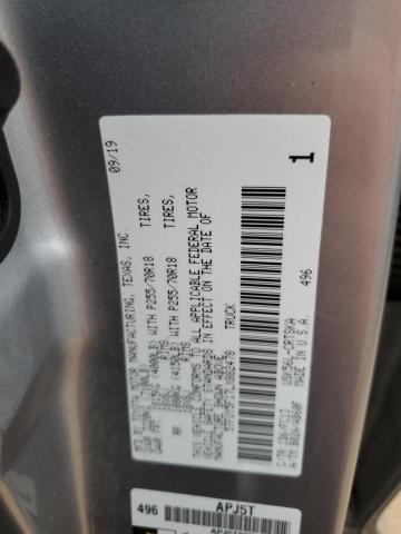 5TFUY5F17LX882478 - 2020 TOYOTA TUNDRA DOUBLE CAB SR/SR5 SILVER photo 12