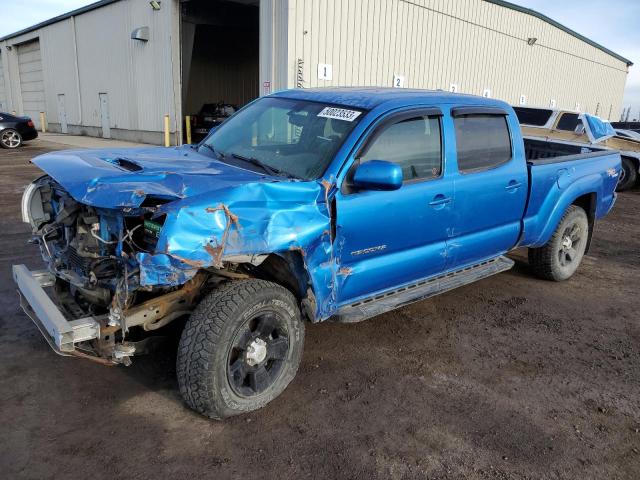 5TEMU4FN0AZ711151 - 2010 TOYOTA TACOMA DOUBLE CAB LONG BED BLUE photo 1