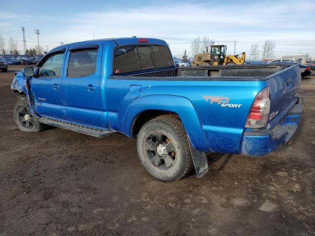 5TEMU4FN0AZ711151 - 2010 TOYOTA TACOMA DOUBLE CAB LONG BED BLUE photo 2