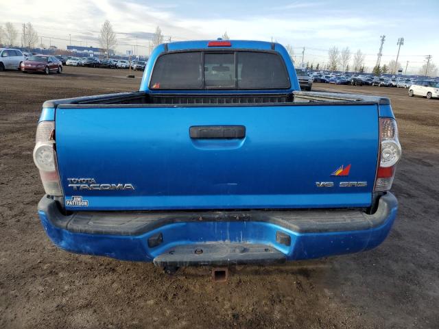 5TEMU4FN0AZ711151 - 2010 TOYOTA TACOMA DOUBLE CAB LONG BED BLUE photo 6