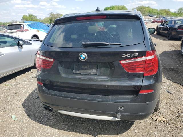 5UXWX9C50E0D32854 - 2014 BMW X3 XDRIVE28I BLACK photo 6