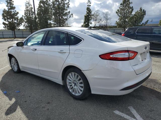 3FA6P0LU1GR142510 - 2016 FORD FUSION SE HYBRID WHITE photo 2