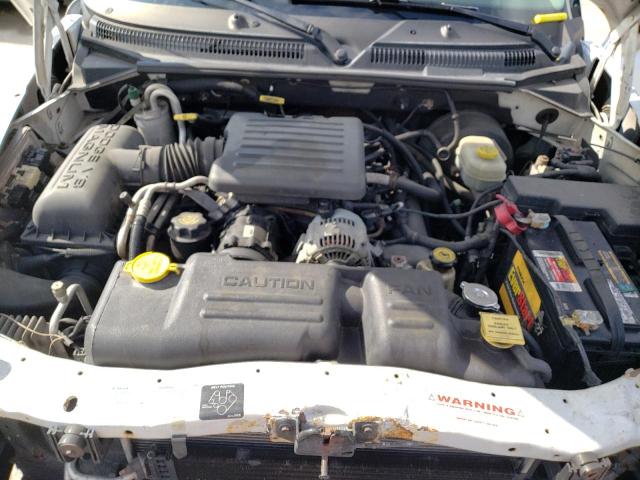 1B7HG2AN51S274644 - 2001 DODGE DAKOTA QUAD WHITE photo 11