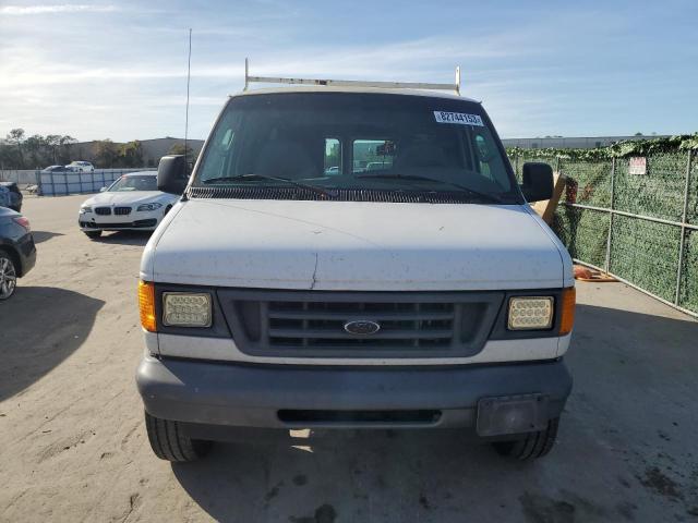 1FTNE24W66HA05716 - 2006 FORD ECONOLINE E250 VAN WHITE photo 5