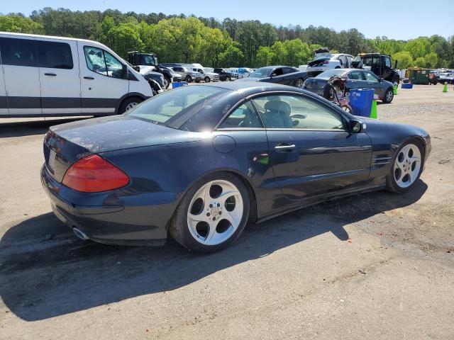 WDBSK75F35F103148 - 2005 MERCEDES-BENZ SL 500 BLUE photo 3