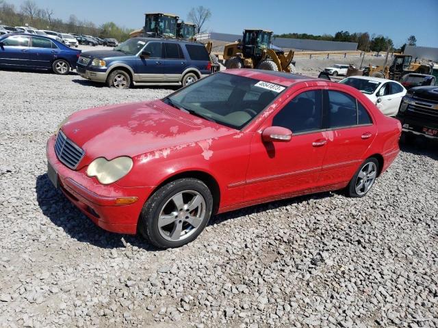 WDBRF61J42F241588 - 2002 MERCEDES-BENZ C 240 RED photo 2