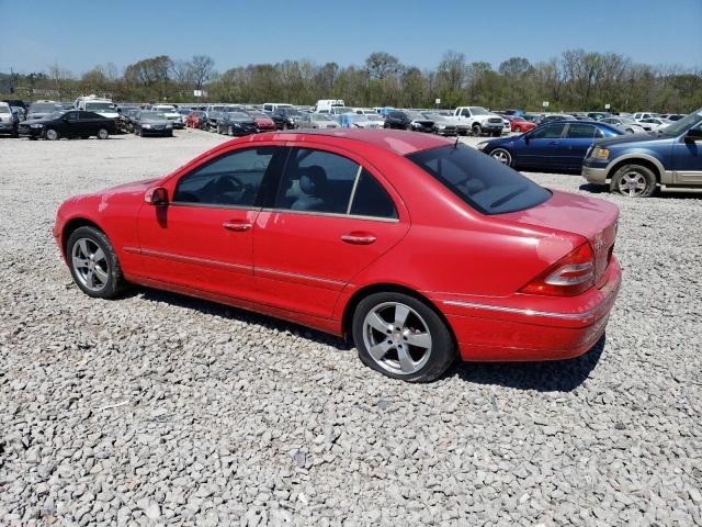 WDBRF61J42F241588 - 2002 MERCEDES-BENZ C 240 RED photo 3