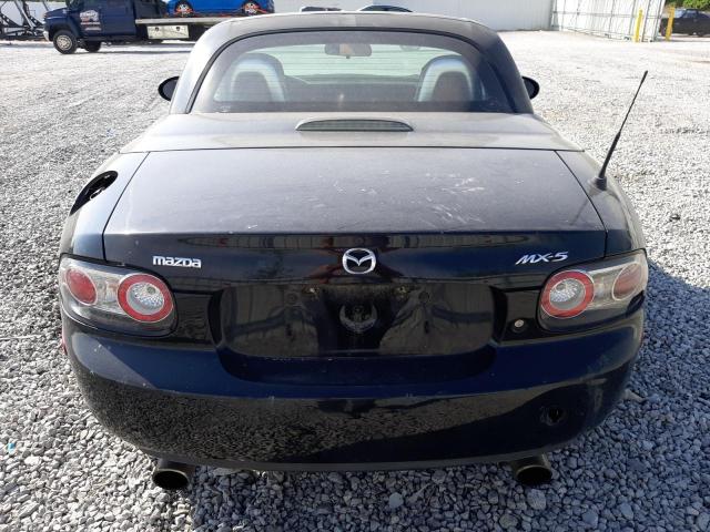 JM1NC26F170136605 - 2007 MAZDA MX-5 MIATA BLACK photo 6