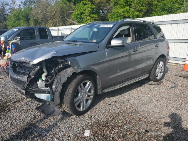 4JGDA5HB6FA490590 - 2015 MERCEDES-BENZ ML 350 4MATIC GRAY photo 1
