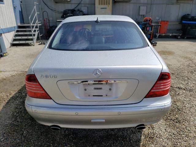 WDBNG78J51A194896 - 2001 MERCEDES-BENZ S 600 SILVER photo 6