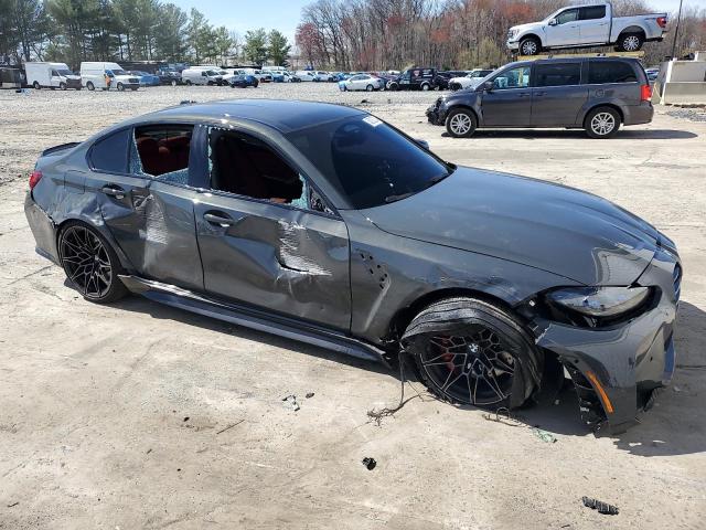 WBS43AY05RFR65782 - 2024 BMW M3 COMPETITION SILVER photo 4