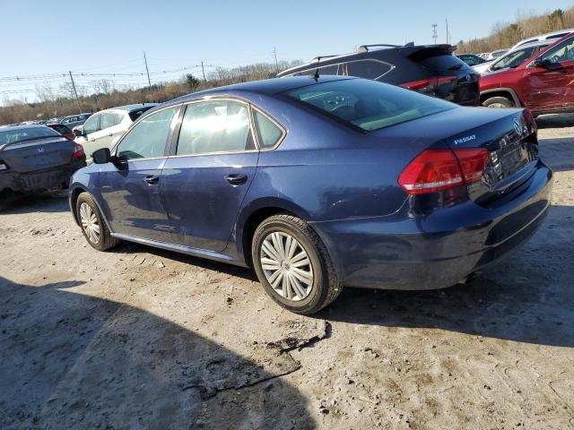 1VWAS7A35EC099157 - 2014 VOLKSWAGEN PASSAT S BLUE photo 2