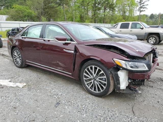 1LN6L9TP2H5618770 - 2017 LINCOLN CONTINENTA SELECT BURGUNDY photo 4