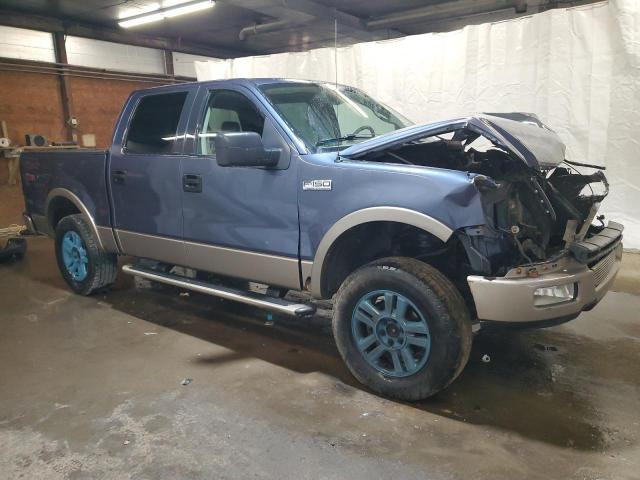 1FTPW145X5FA57030 - 2005 FORD F150 SUPERCREW BLUE photo 4