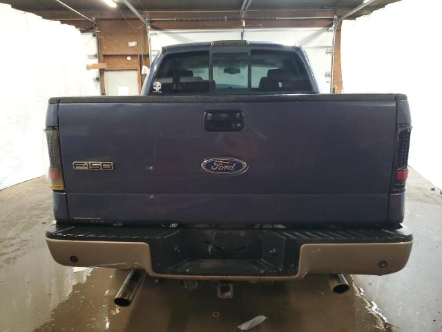 1FTPW145X5FA57030 - 2005 FORD F150 SUPERCREW BLUE photo 6