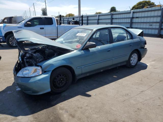 2HGEJ6613YH558116 - 2000 HONDA CIVIC BASE BLUE photo 1