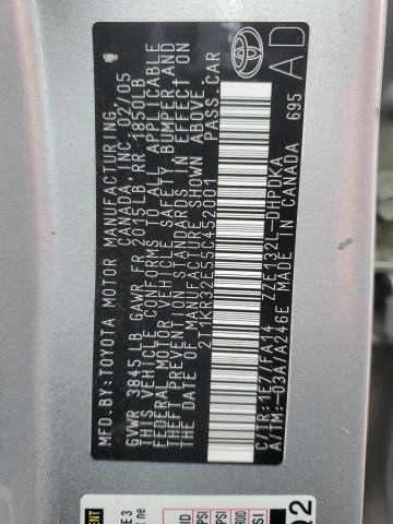 2T1KR32E55C452001 - 2005 TOYOTA MATRIX AUT XR SILVER photo 13