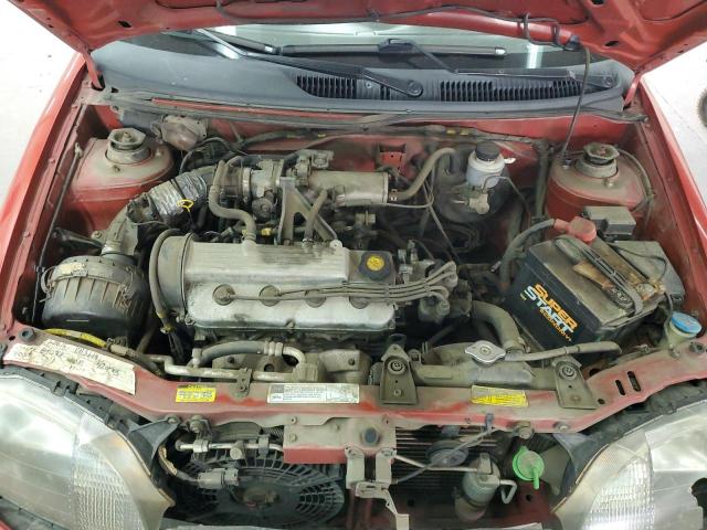 2C1MR2220W6720980 - 1998 CHEVROLET METRO LSI RED photo 11