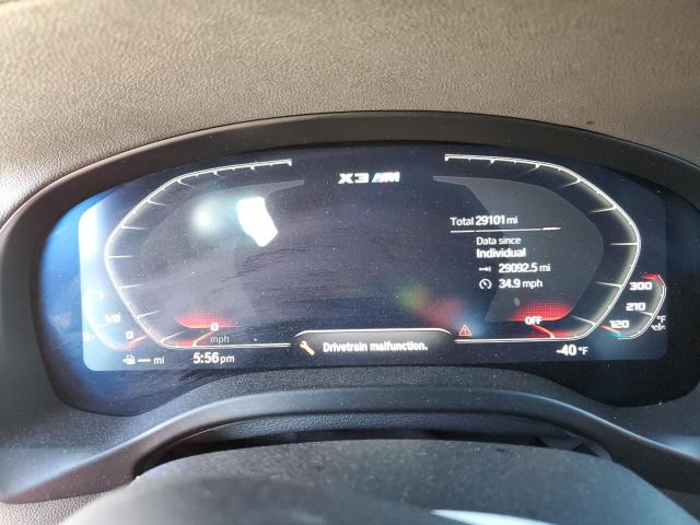 5YM13EC03P9P70498 - 2023 BMW X3 M BLUE photo 9