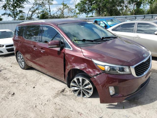 KNDMC5C12G6103969 - 2016 KIA SEDONA EX BURGUNDY photo 4