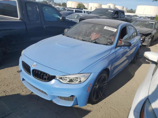 WBS3C9C55FP804464 - 2015 BMW M3 BLUE photo 1