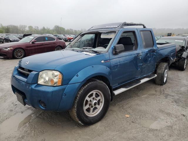 1N6MD27Y84C426727 - 2004 NISSAN FRONTIER CREW CAB SC BLUE photo 1