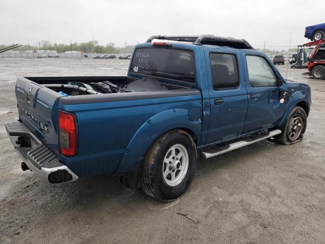 1N6MD27Y84C426727 - 2004 NISSAN FRONTIER CREW CAB SC BLUE photo 3