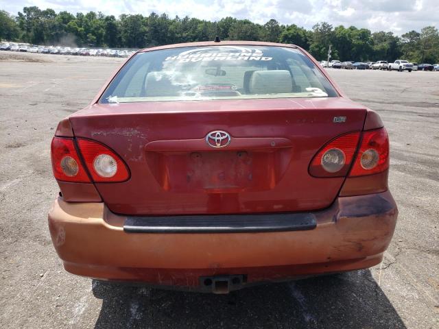 1NXBR32E55Z557068 - 2005 TOYOTA COROLLA CE RED photo 6