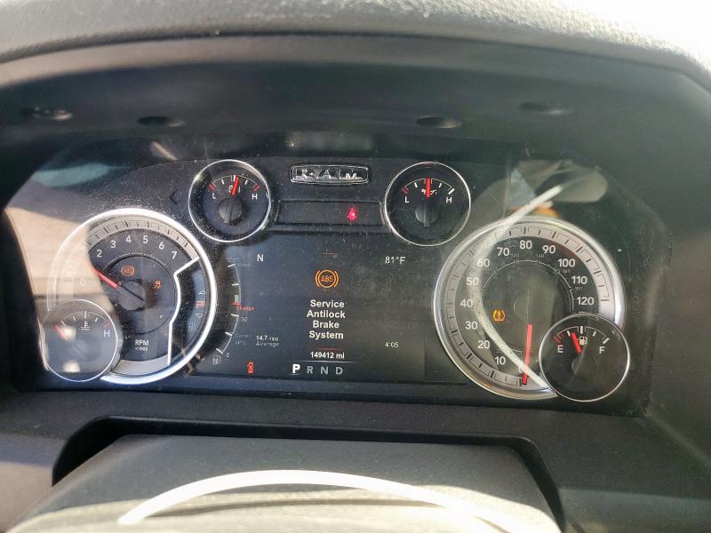 1C6RR7LT9KS536536 - 2019 RAM 1500 CLASS SLT ნაცრისფერი ფოტო 9