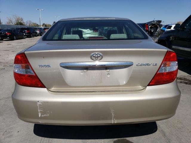 4T1BE30K54U282367 - 2004 TOYOTA CAMRY LE GOLD photo 6