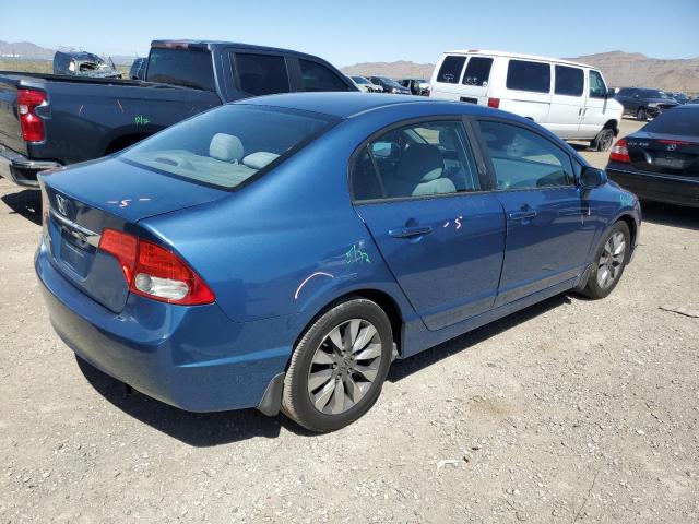 1HGFA168X9L030114 - 2009 HONDA CIVIC EX BLUE photo 3