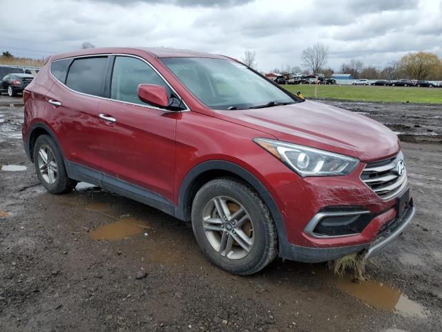 5XYZTDLB8HG428293 - 2017 HYUNDAI SANTA FE S RED photo 4