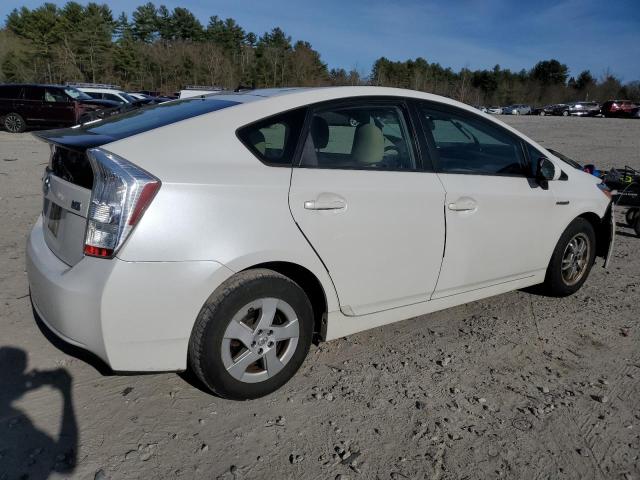 JTDKN3DUXB0250969 - 2011 TOYOTA PRIUS WHITE photo 3