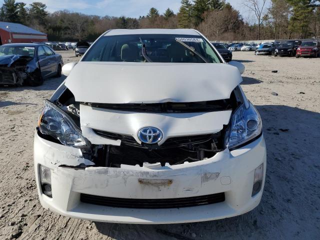 JTDKN3DUXB0250969 - 2011 TOYOTA PRIUS WHITE photo 5