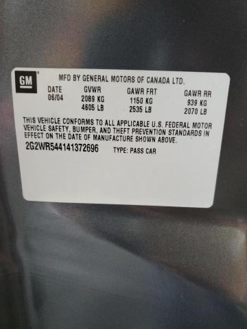 2G2WR544141372696 - 2004 PONTIAC GRAND PRIX GTP Boz foto 12