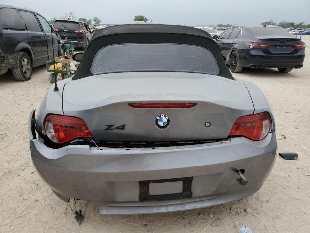 4USBU535X8LX03966 - 2008 BMW Z4 3.0SI GRAY photo 6