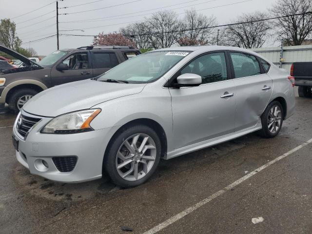 3N1AB7AP1DL614361 - 2013 NISSAN SENTRA S SILVER photo 1