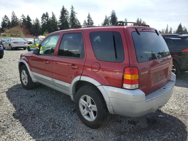 1FMCU96H15KB77876 - 2005 FORD ESCAPE HEV RED photo 2