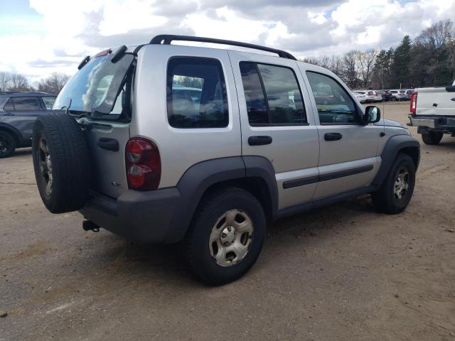 1J4GL48K77W501052 - 2007 JEEP LIBERTY SPORT SILVER photo 3