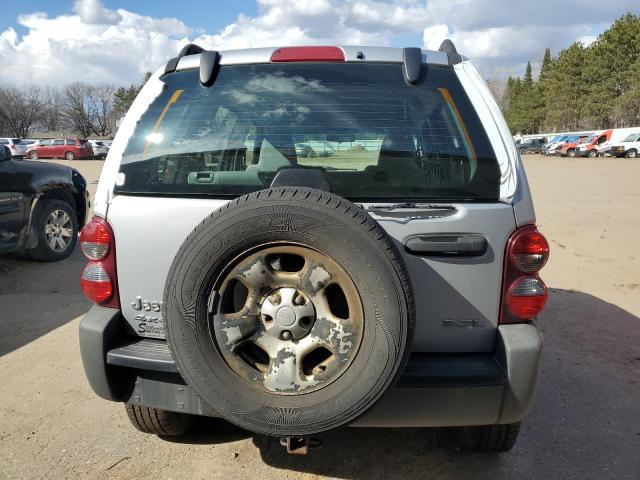 1J4GL48K77W501052 - 2007 JEEP LIBERTY SPORT SILVER photo 6