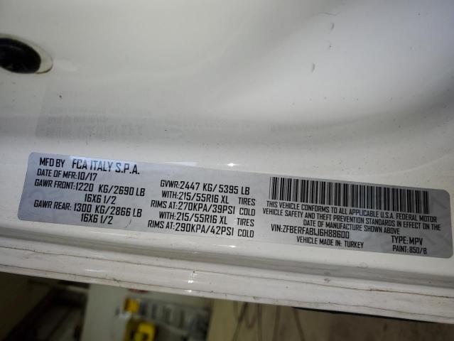 ZFBERFAB1J6H88600 - 2018 RAM PROMASTER 白色 照片 13