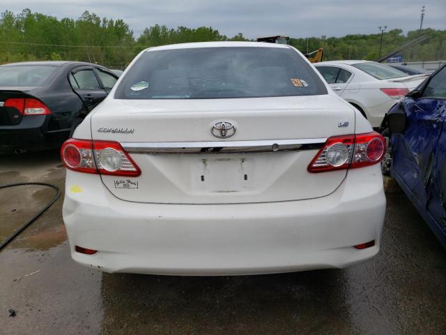 2T1BU4EE9BC541372 - 2011 TOYOTA COROLLA LE BASE WHITE photo 6