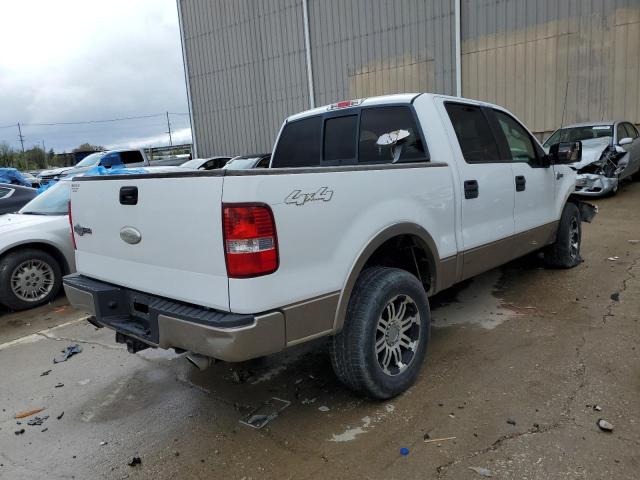 1FTPW14516KC82316 - 2006 FORD F150 SUPERCREW WHITE photo 3