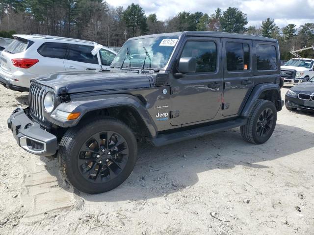 1C4JJXP61MW644758 - 2021 JEEP WRANGLER U SAHARA 4XE CHARCOAL photo 1