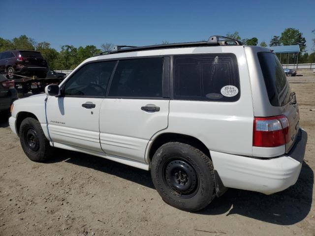 JF1SF65691H744499 - 2001 SUBARU FORESTER S WHITE photo 2