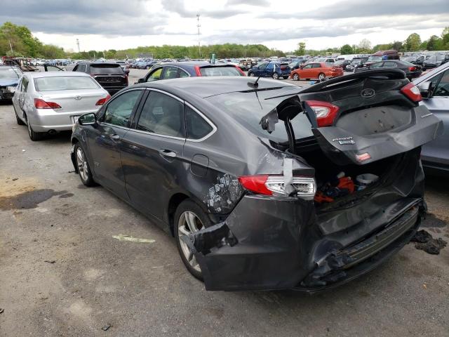 3FA6P0SU1GR401577 - 2016 FORD FUSION TITANIUM PHEV GRAY photo 2