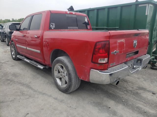 1D7RB1CT4AS109392 - 2010 DODGE RAM 1500 RED photo 2