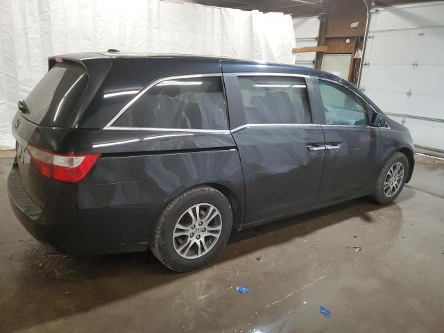 5FNRL5H61CB002267 - 2012 HONDA ODYSSEY EXL BLACK photo 3