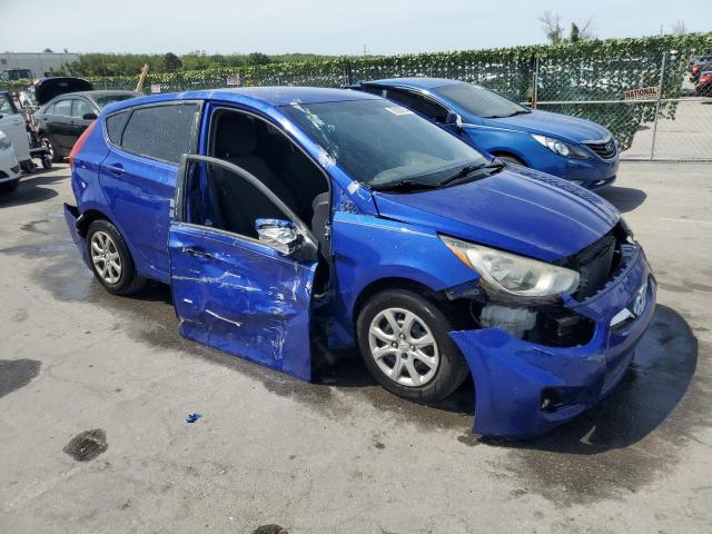 KMHCT5AE2EU166916 - 2014 HYUNDAI ACCENT GLS BLUE photo 4