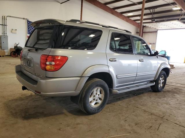 5TDBT48A12S077271 - 2002 TOYOTA SEQUOIA LIMITED GRAY photo 3